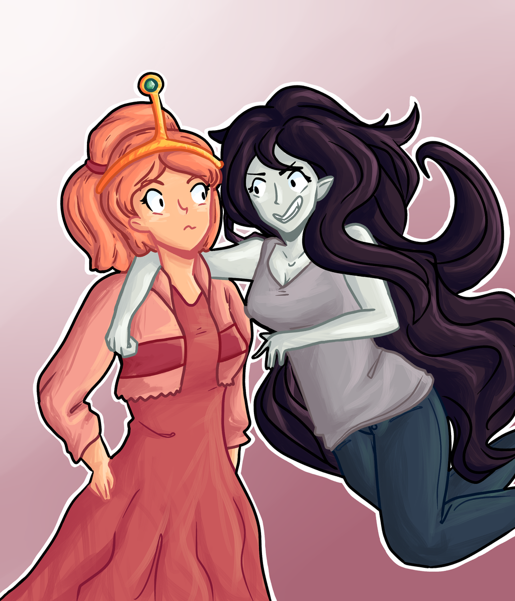 Marceline and PB by yettii on DeviantArt