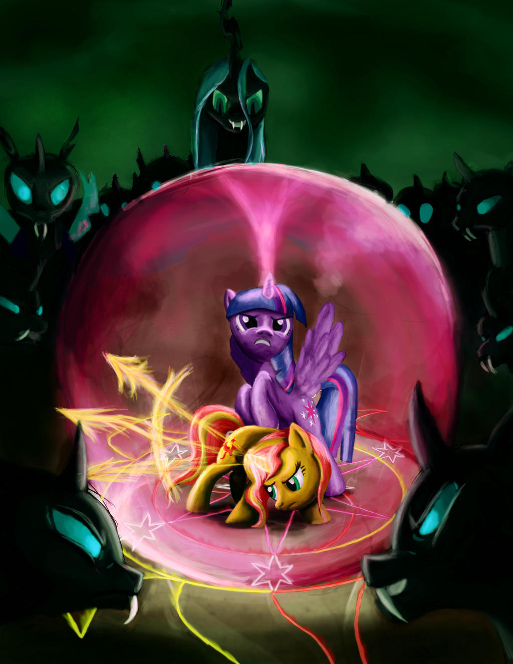 twilght_and_sunset_vs__the_changelings_b