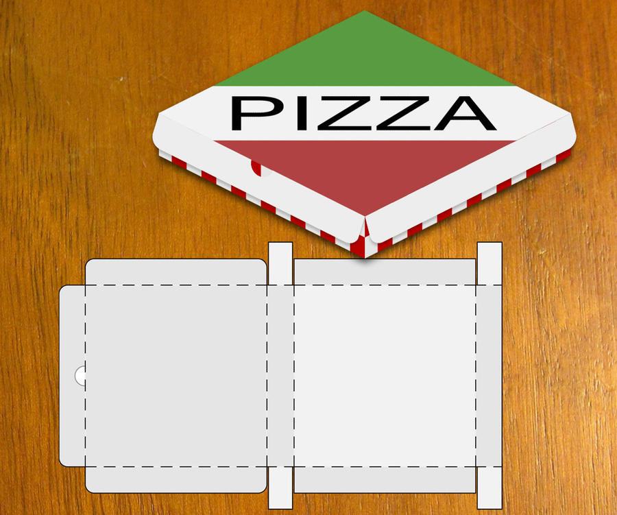 Blank Pizza Box Template by danbradster on DeviantArt