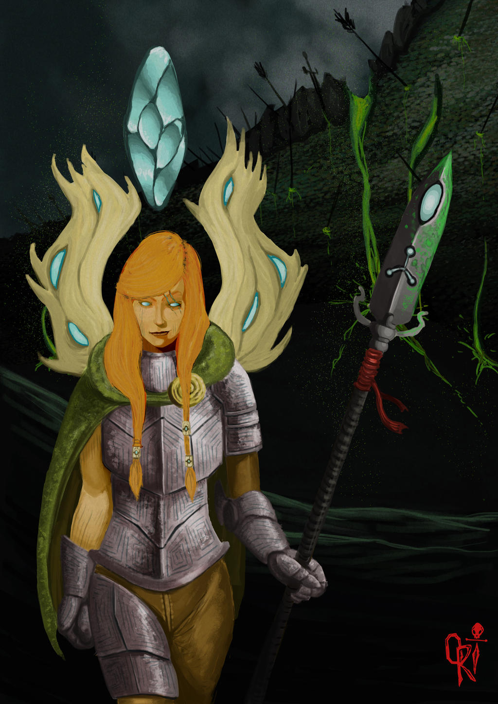 grimhild_dragonbane__the_huntress_by_ori