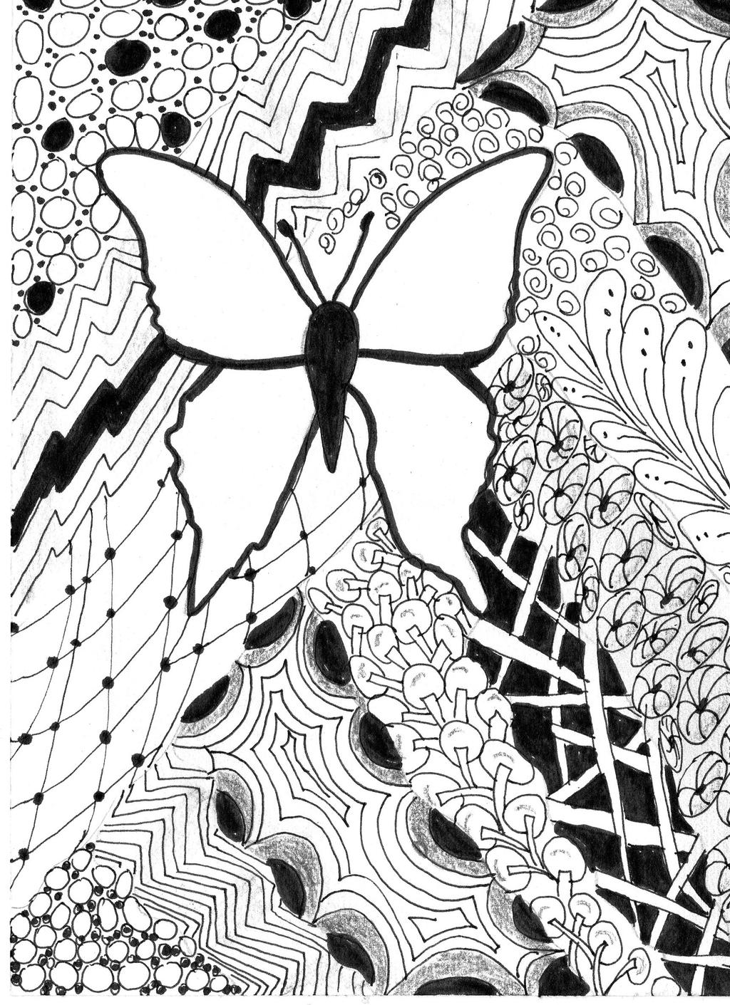 Zen Butterfly Two by Elizabethjunean on DeviantArt