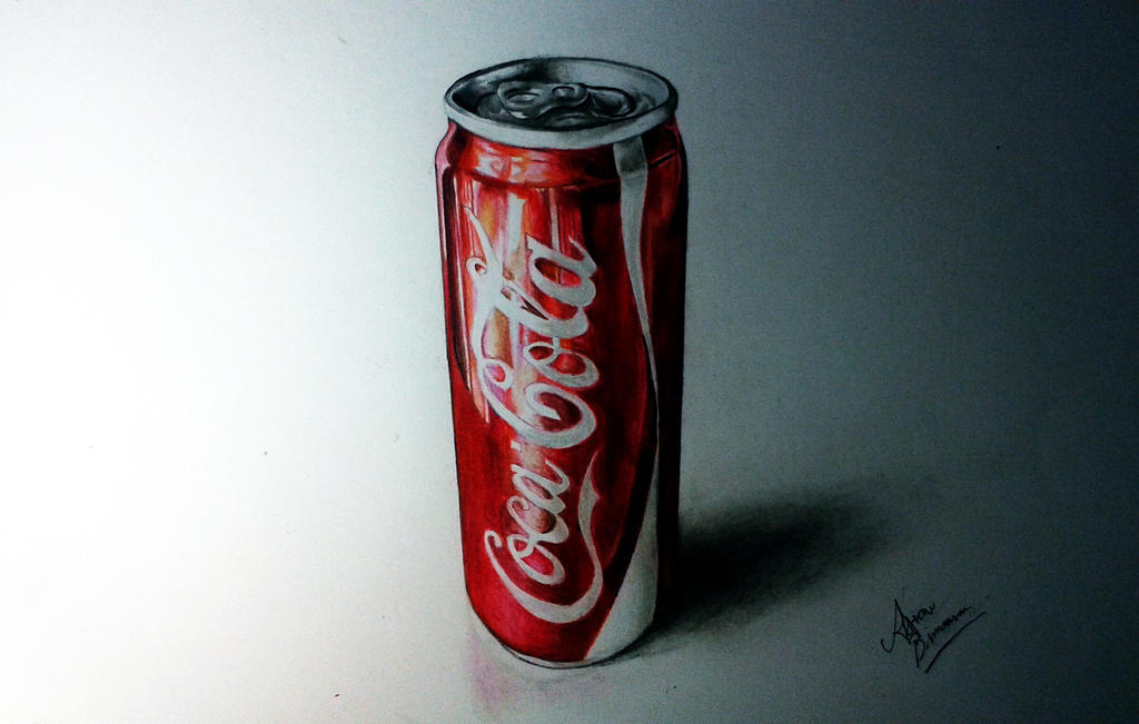 Coca Cola can Drawing by Alfian-san on DeviantArt