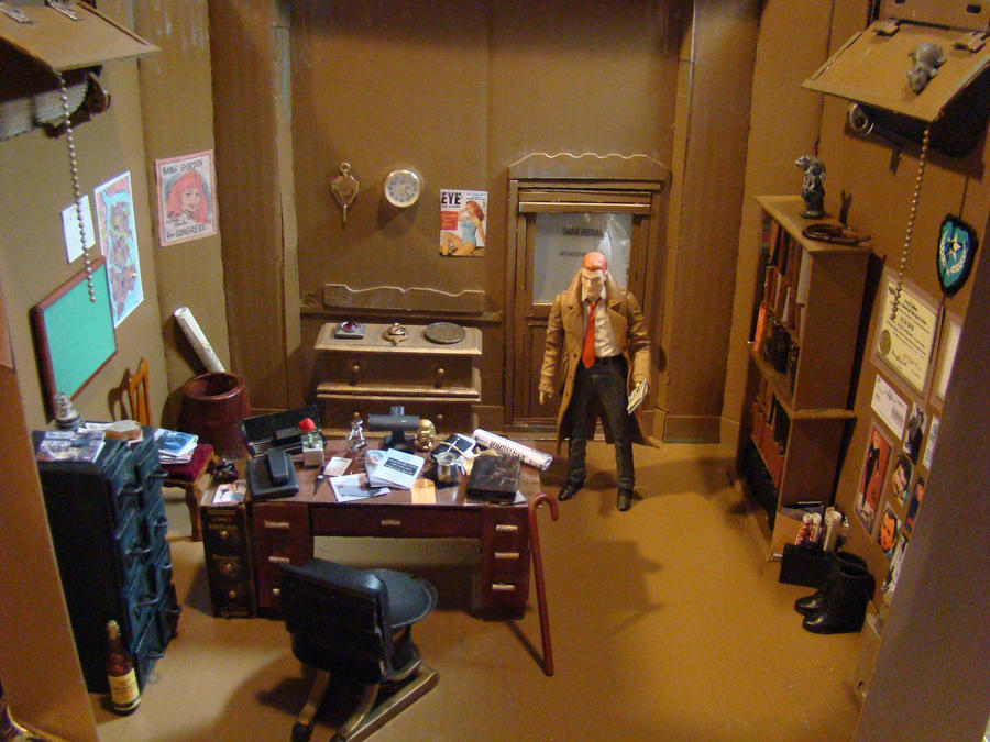 Jason Bard P.I. Office Diorama by skphile on DeviantArt