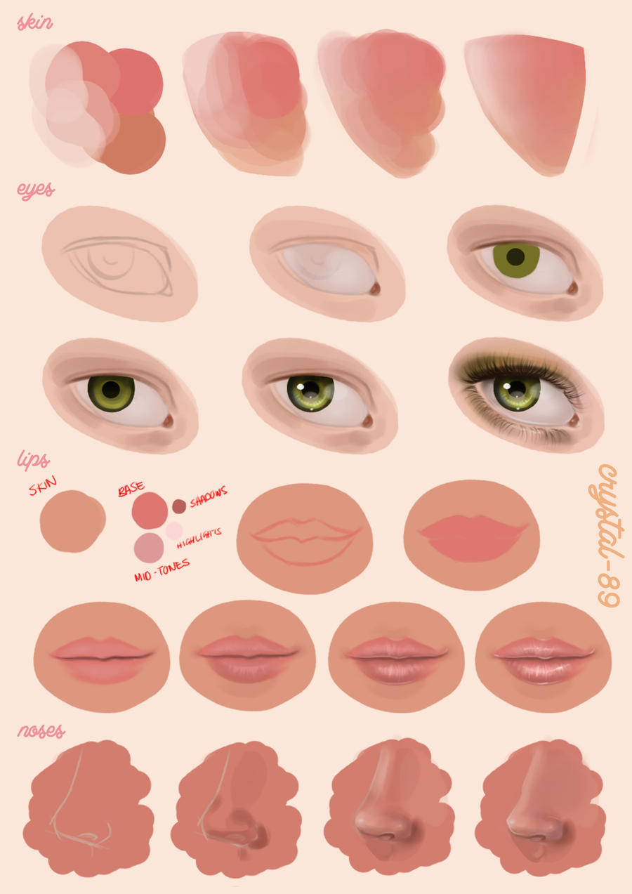 Digital Painting Tutorial - Facial Features by nataliebeth on DeviantArt