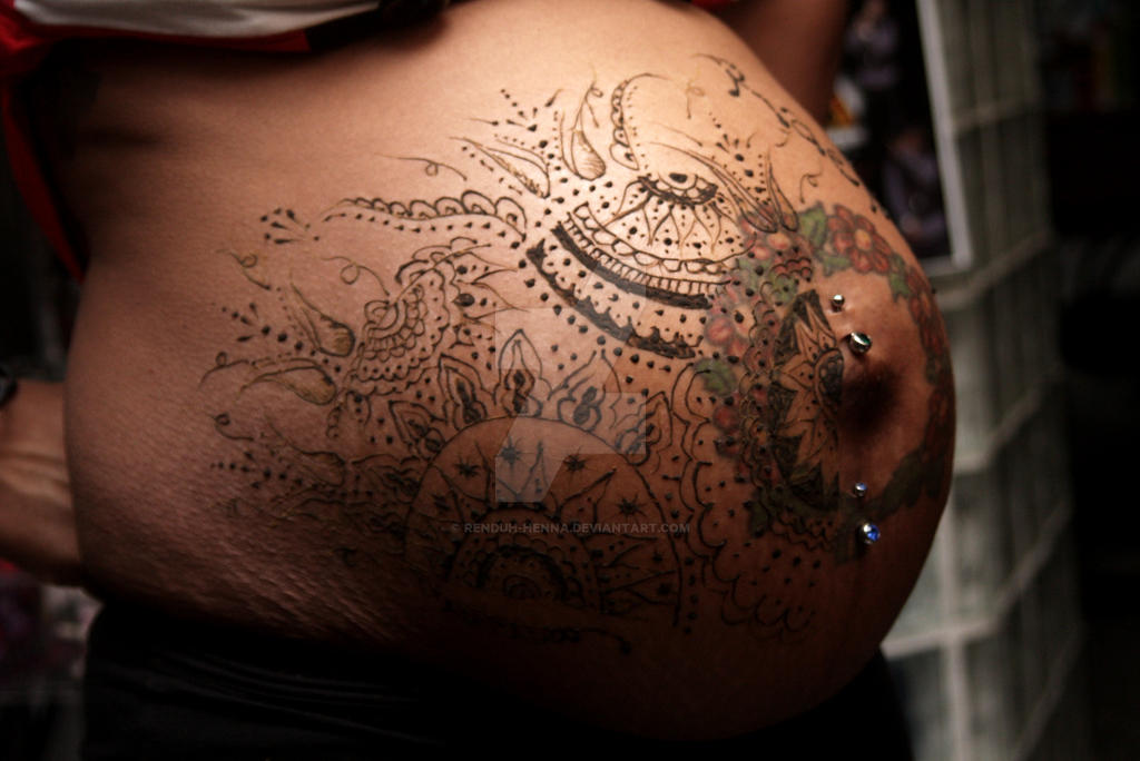 Baby Belly Henna, pt. 1 by RenDuH-henna on DeviantArt