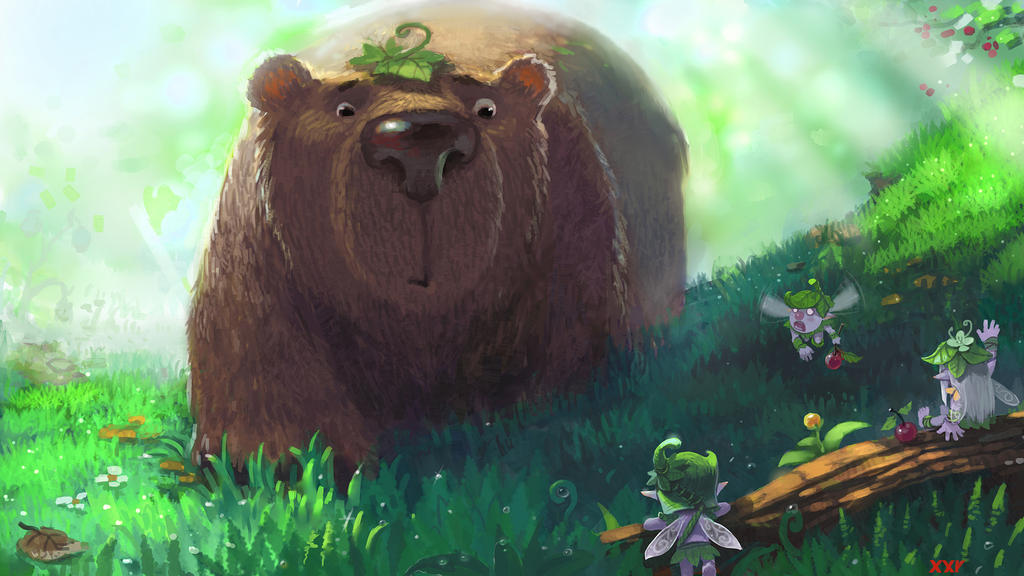 morning_bear_by_xiongrong-d6yh7su