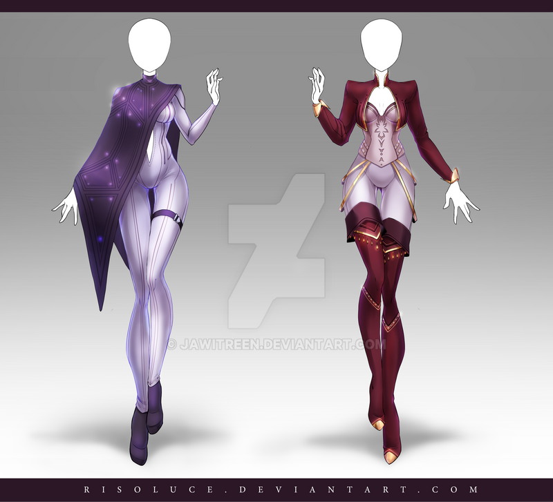 (CLOSED) Adoptable Outfit Auction 196 - 197 by JawitReen