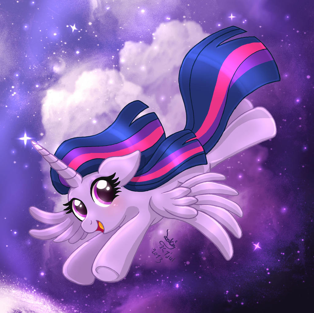 MLP FIM Princess Twilight Sparkle Flying by Joakaha on DeviantArt