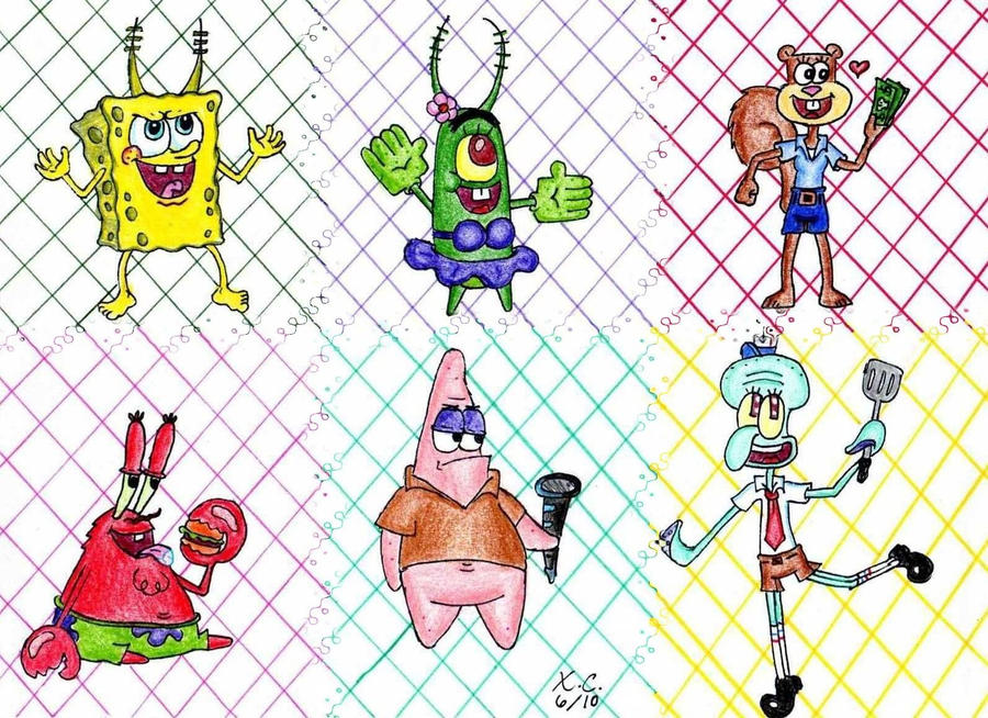 spongebob characters 7 deadly sins