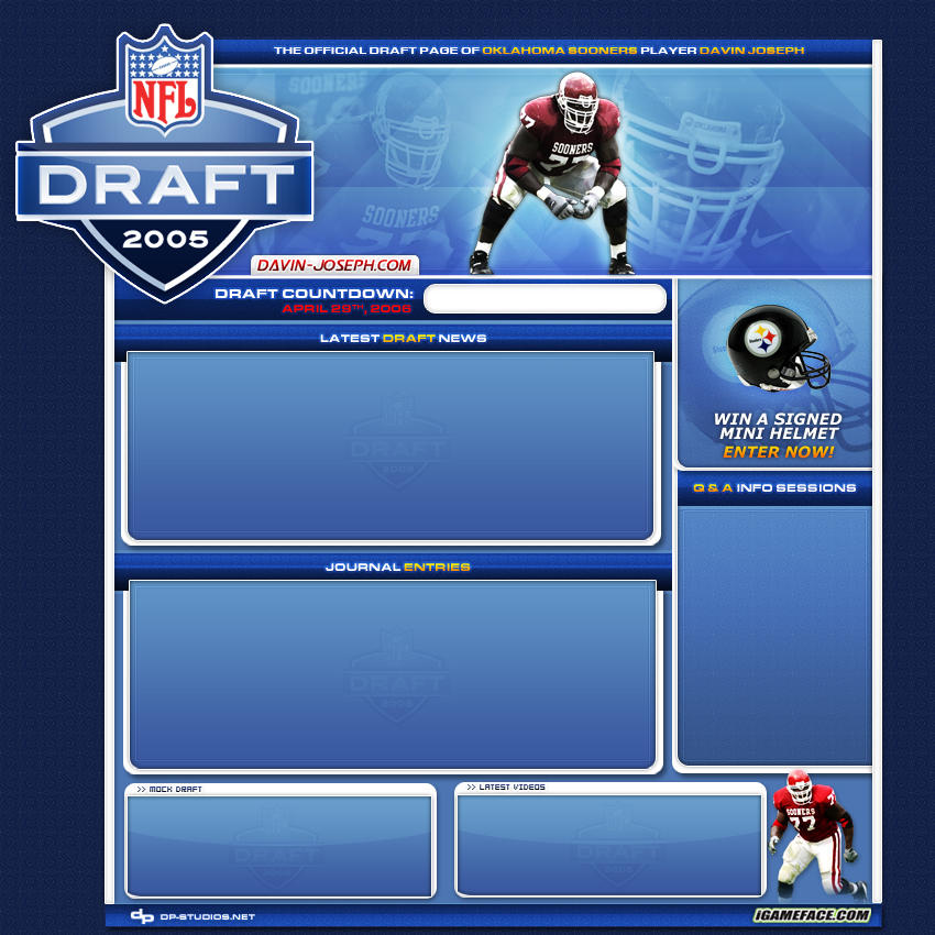 2006 NFL Draft Template by DP16 on DeviantArt
