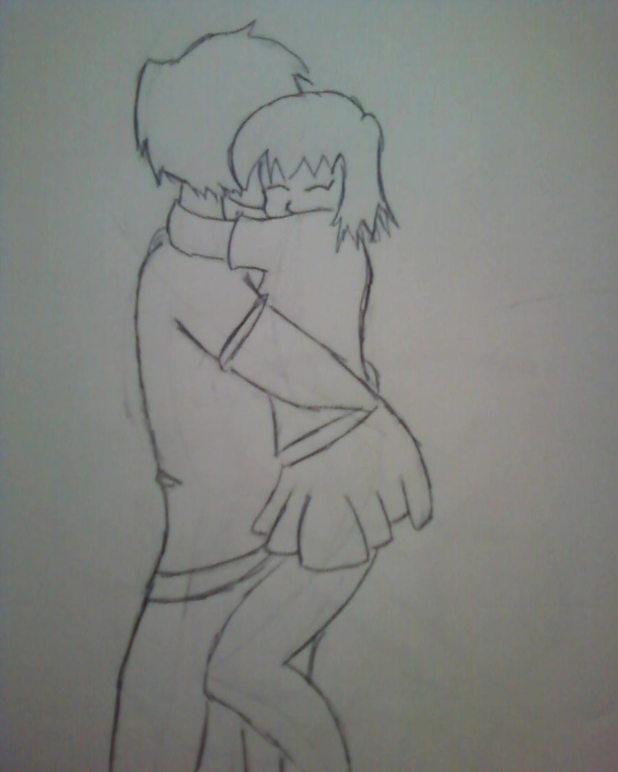 Chibi Anime Couple Hugging Drawing – HD Wallpaper Gallery