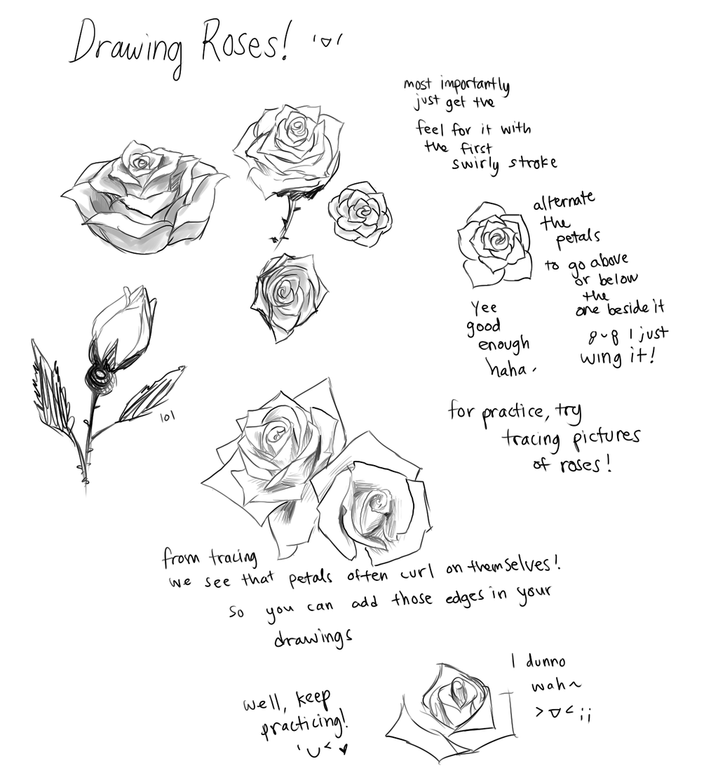 Roses Tumblr Drawing