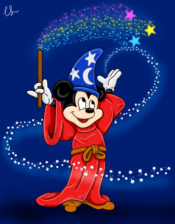 mickey mouse wizard clipart - photo #13
