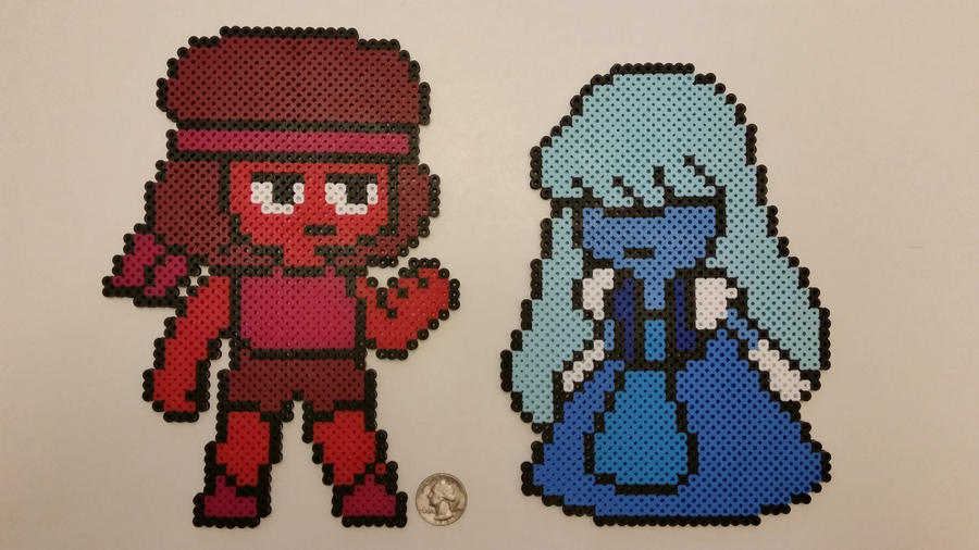 I figure it was time to add some more Steven Universe perlers. I found some patterns on Kandi Patterns to base these off of. I simplified the colors to make the look closer to my original perlers. ...