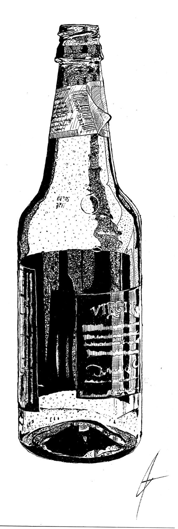 Root Beer Bottle Sketch by JoeMan on DeviantArt
