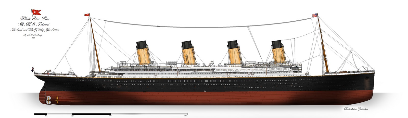 RMS Titanic: Profile. (1912) by alotef on DeviantArt