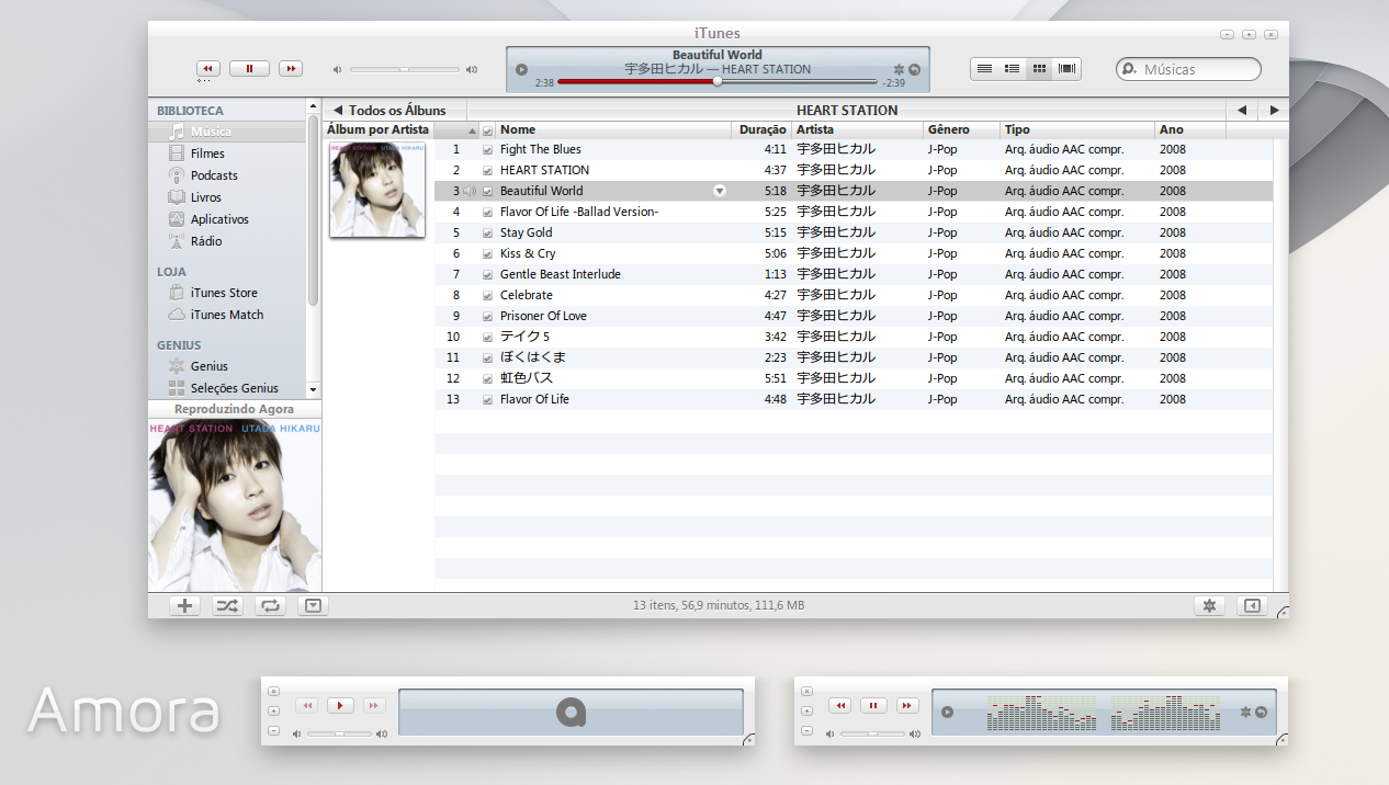 Amora iTunes 10 for Windows by 1davi on DeviantArt
