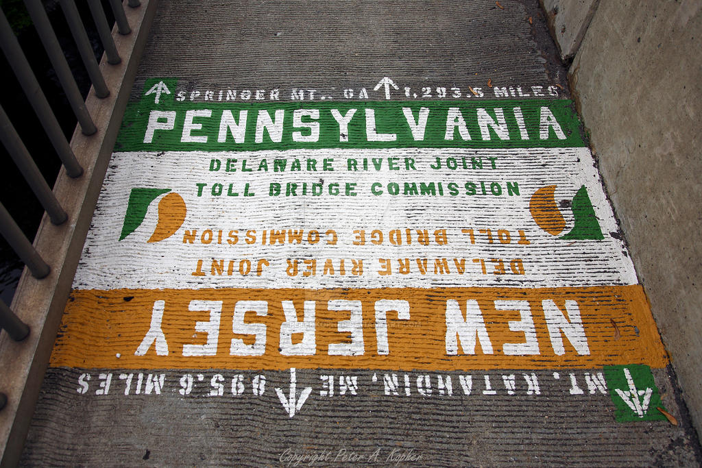 New Jersey - Pennsylvania State Line by peterkopher