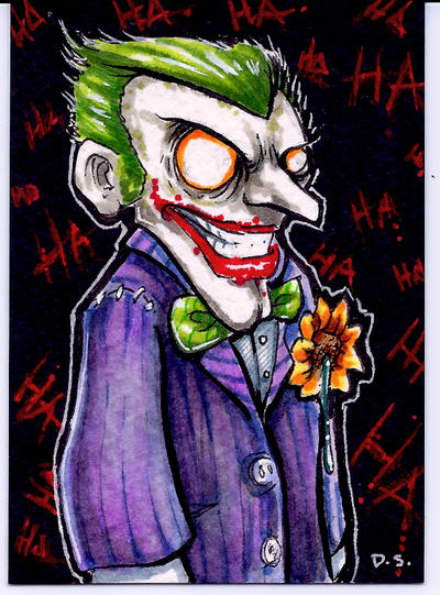 Joker Sketch Card Commission by dsilvabarred on DeviantArt