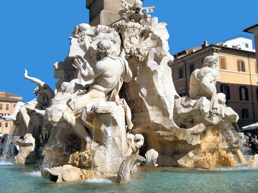 Bernini Four Rivers Fountain 3 by JJPoatree on DeviantArt