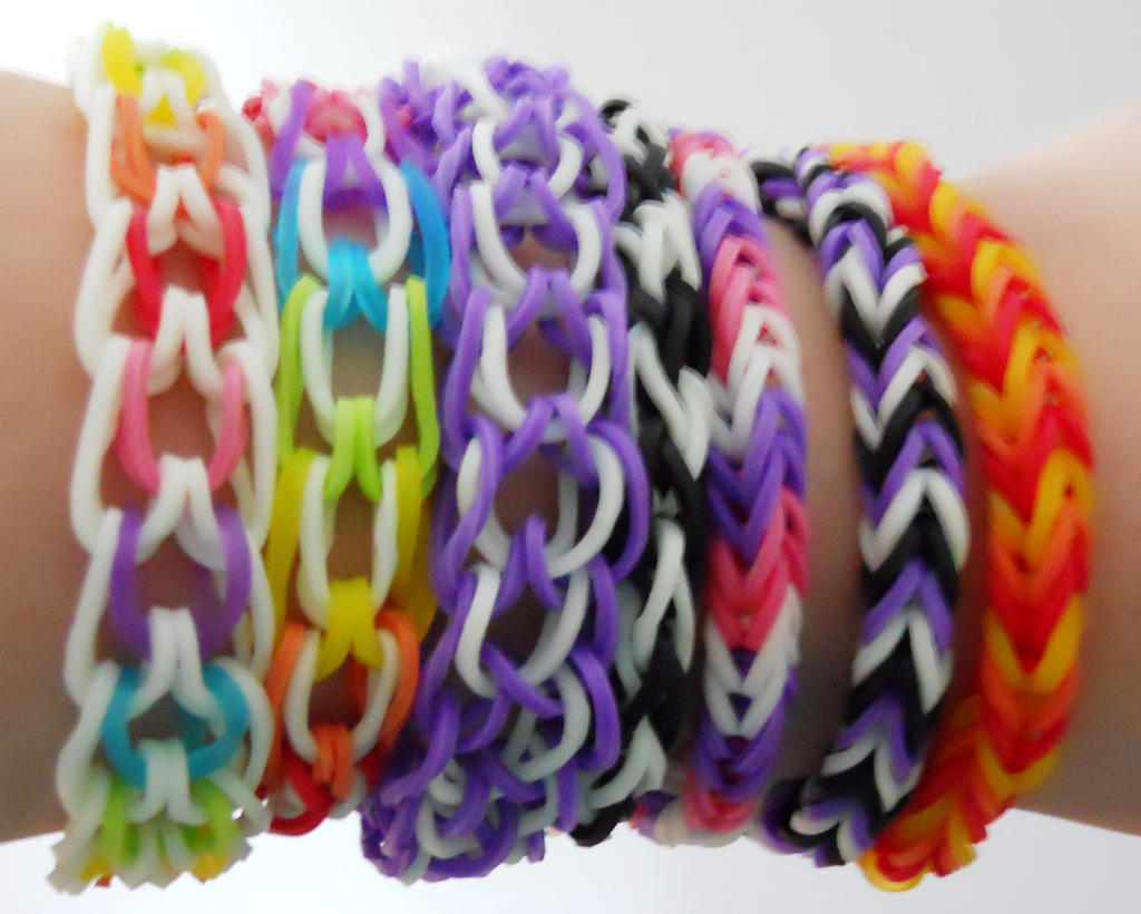 Rainbow Loom bracelets XD by Adventurelover1234 on DeviantArt