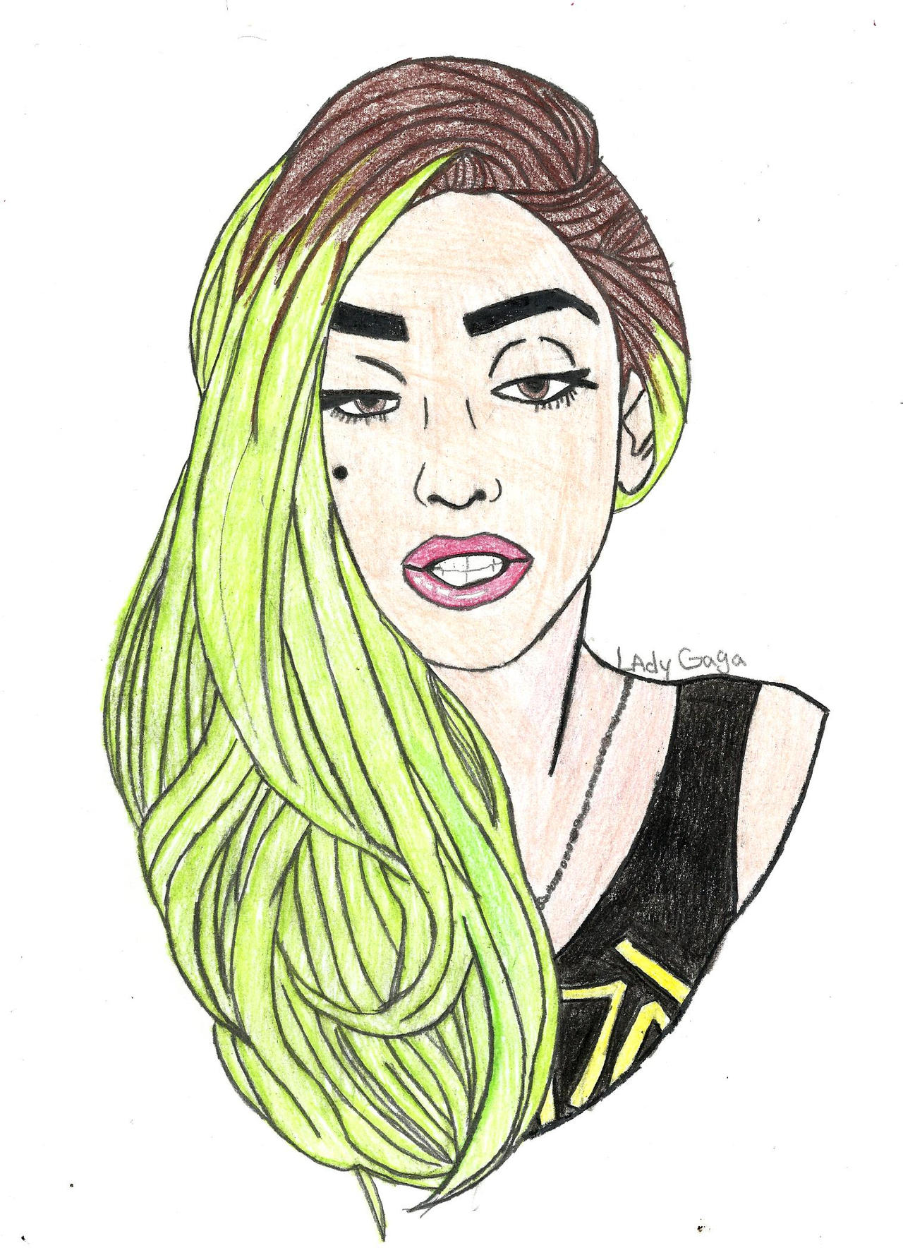 Lady Gaga- Drawing by TeenagerAcid on DeviantArt