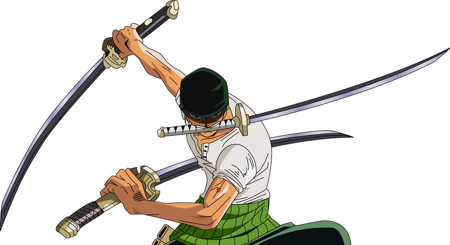 zoro roronoa by h2o fr Top 12 Swordsman in Anime from Different Series